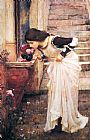 John William Waterhouse At the Shrine painting